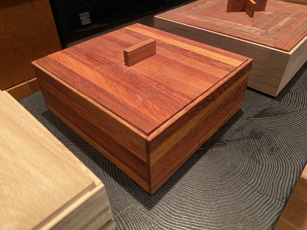 wooden box with top
