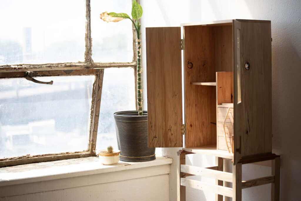 custom wood cabinet