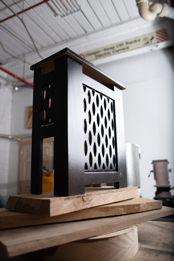 black radiator cover